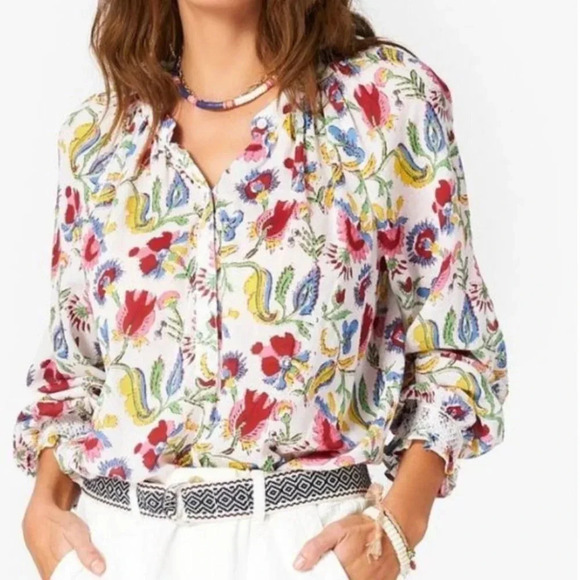 Xirena Estey Wanderlust Blouse Floral XS Cotton - Picture 1 of 14